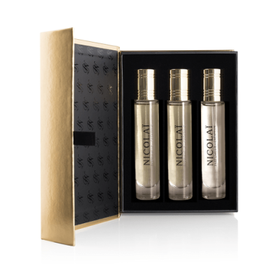 مجموعة عطور السفر باتشولي انتنس من نيكولاي بارفيومير كرييتر - او دو برفيوم - 3 قطع