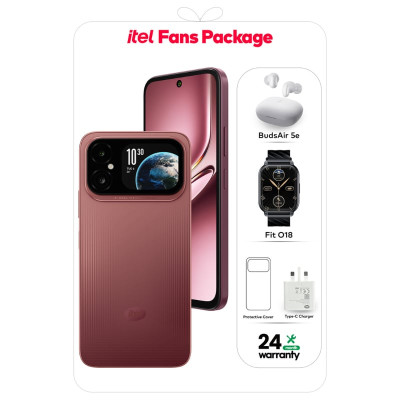 ايتل | A300 + Deep Cherry 128GB Bundle 5e + O18